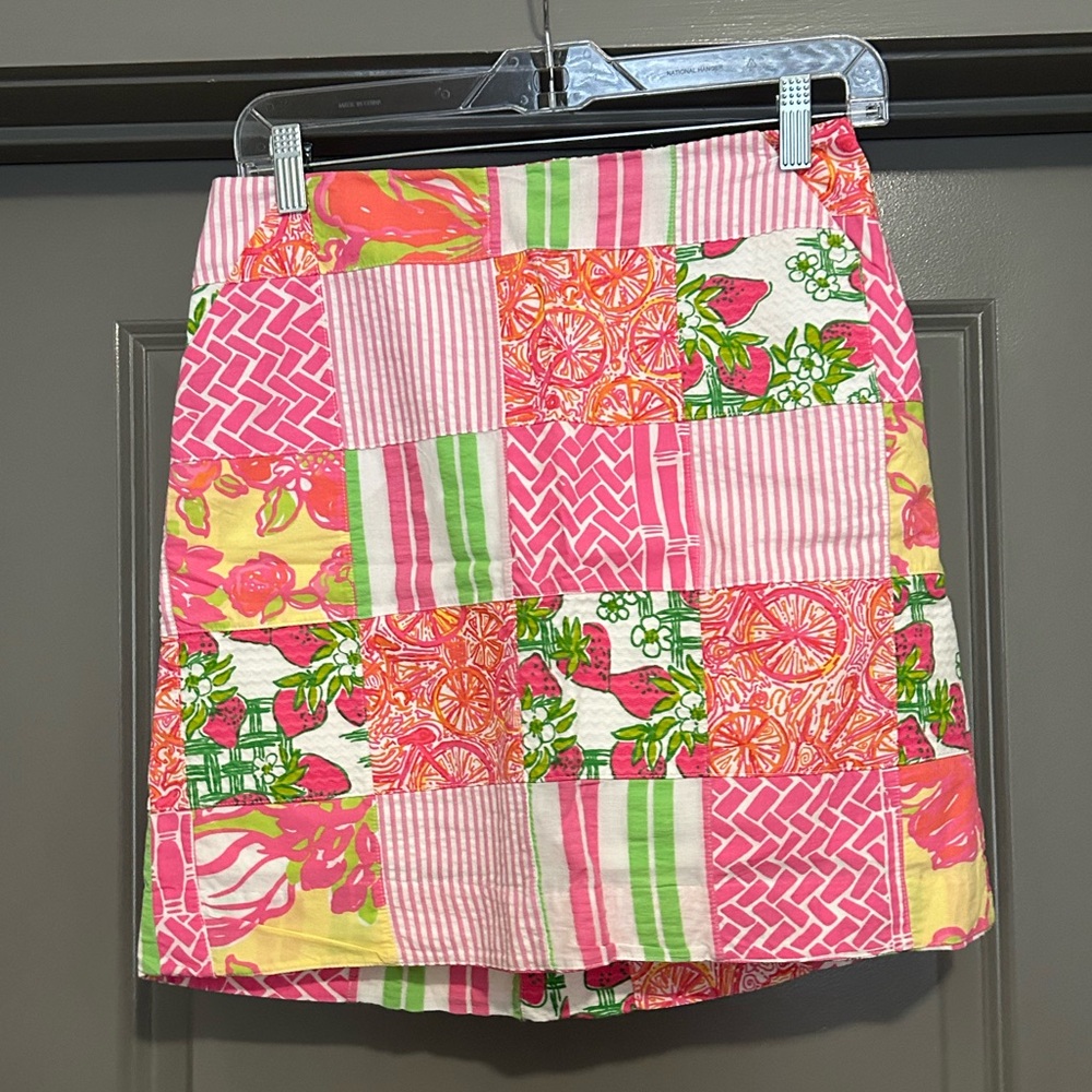 Lilly Pulitzer multiple pattern skirt size 2